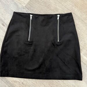 Forever 21 Black Suede Mini Skirt